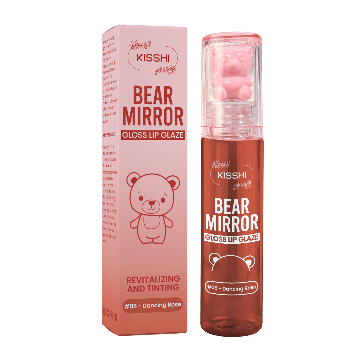 KISSHI™ Bear Mirror Gloss Lip Glaze